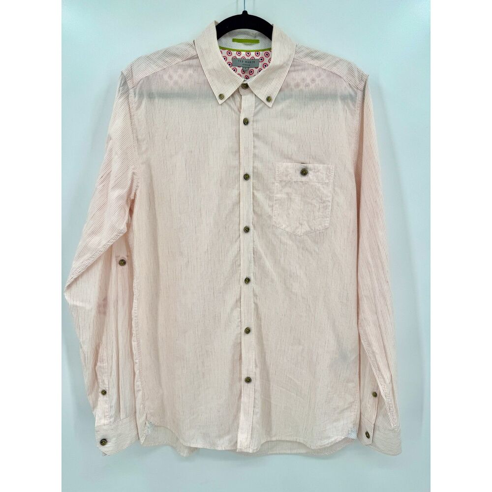 Men's Cream Button-Up Shirt